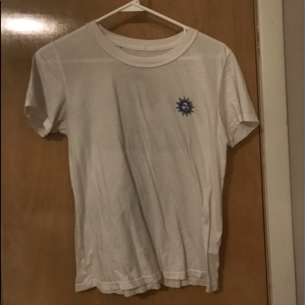 White Tshirt W/ Sun & Angels